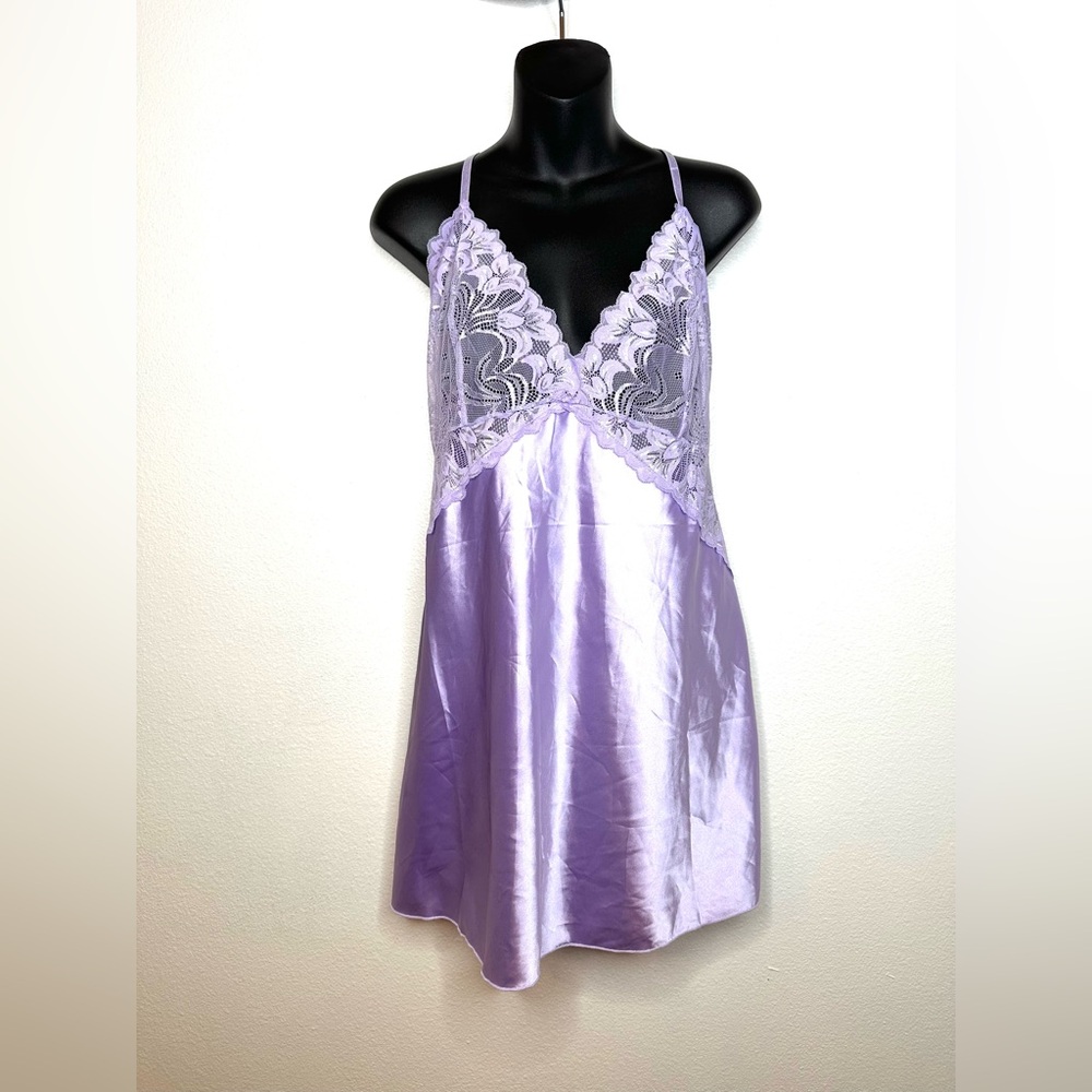 NWT Avid Love Women’s Lace Chemise Babydoll 2XL Purple Fairy Princess Coquette
